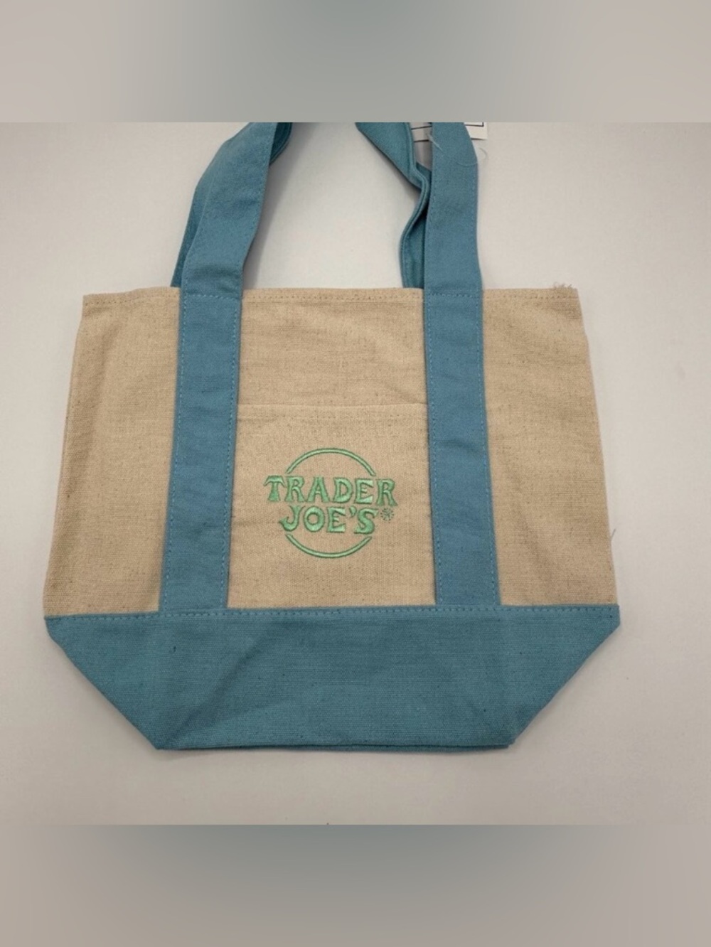 4 Trader Joe’s Mini Tote Bags - All Four Pastel Colors - Picture 2 of 3